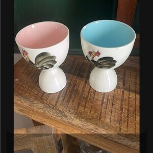 2 vintage egg cups